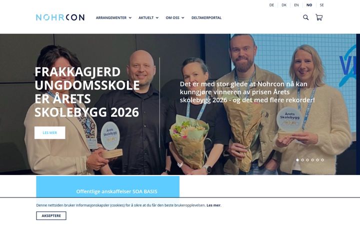 Screenshot of nohrcon.no