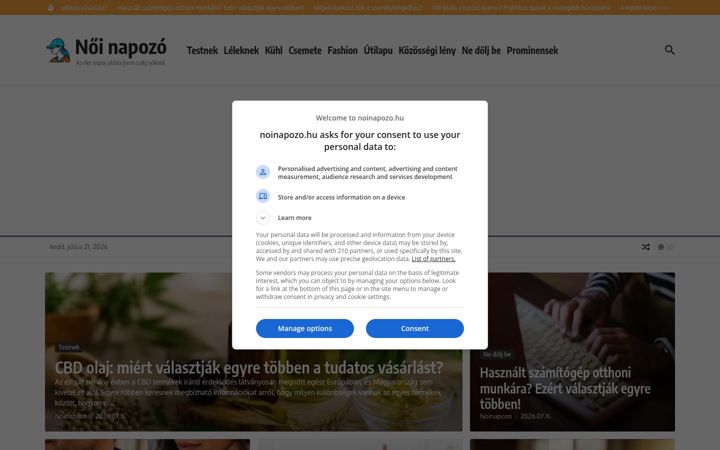 Screenshot of noinapozo.hu