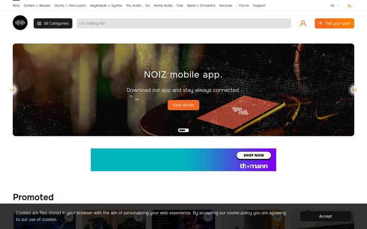 Screenshot of noiz.gr