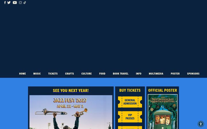 Screenshot of nojazzfest.com