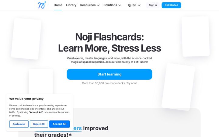 Screenshot of noji.io