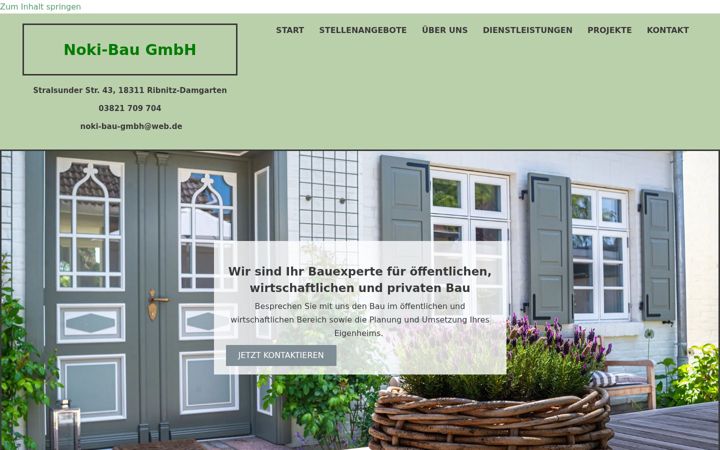 Skærmbillede af noki-bau-gmbh.de