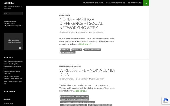 Screenshot of nokiafree.org