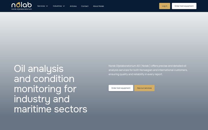 Screenshot of nolab.no