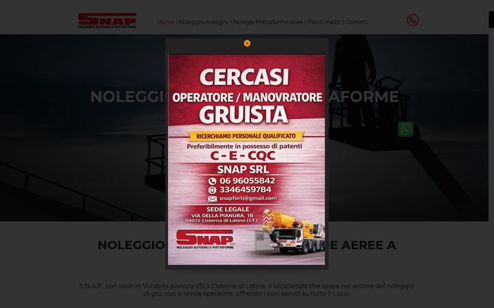 Screenshot of noleggioautogrusnap.com
