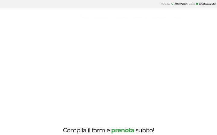 Screenshot stránky noleggioleasecars.it