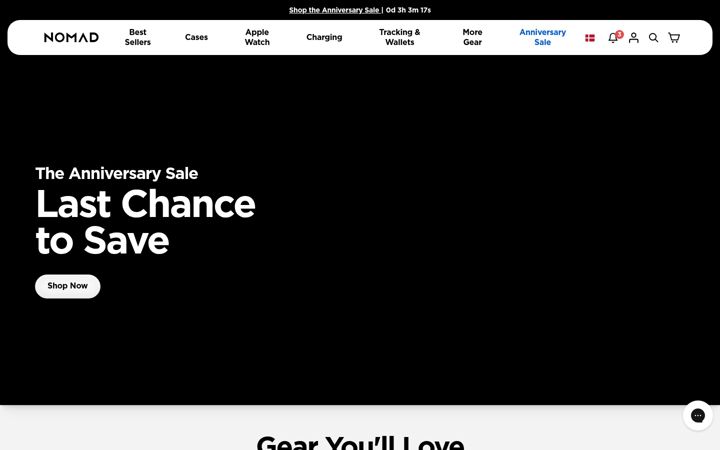 Screenshot of nomadgoods.com
