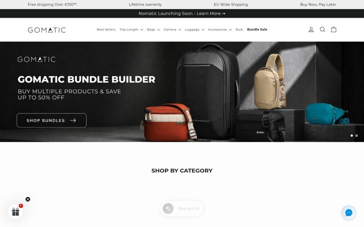 Screenshot of nomatic.com