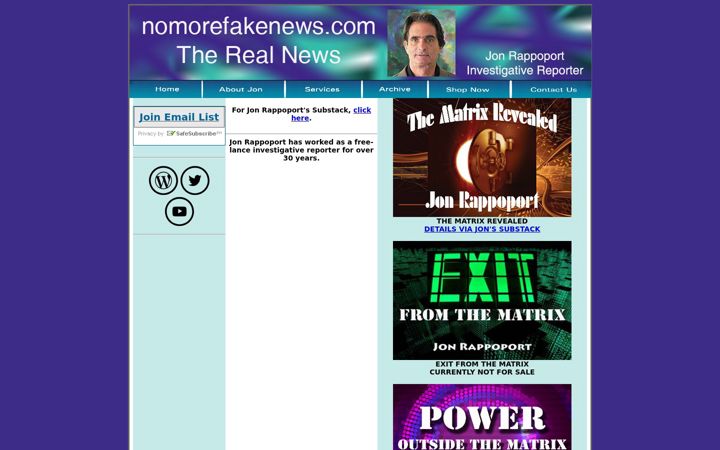 Screenshot of nomorefakenews.com