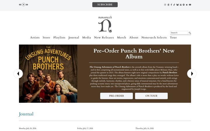Screenshot of nonesuch.com