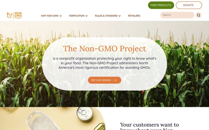 Screenshot of nongmoproject.org