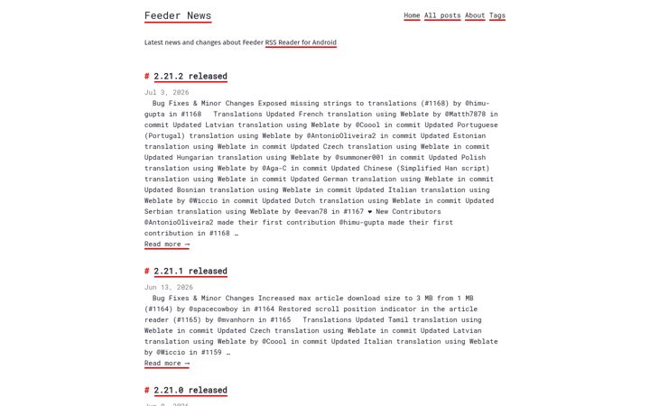 Screenshot of nononsenseapps.com