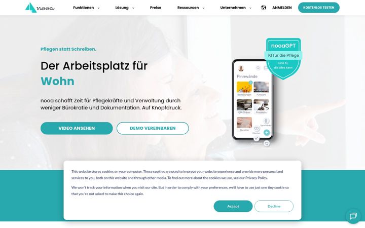 Screenshot of nooa.app