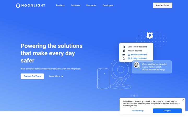 Screenshot of noonlight.com