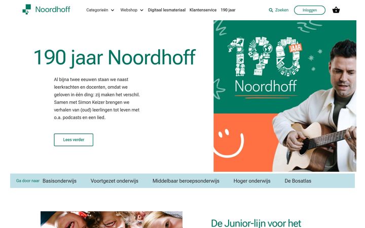 Screenshot of noordhoff.nl