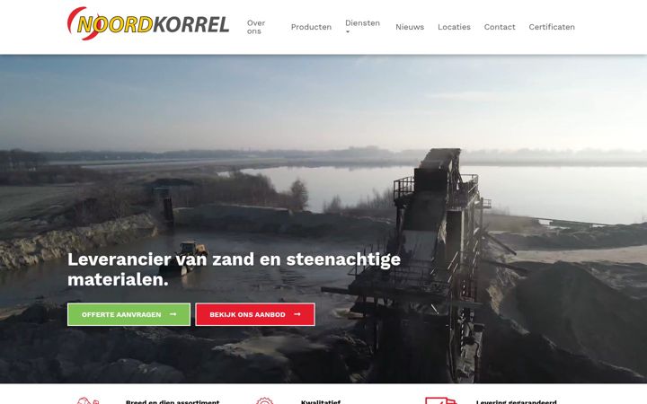 Screenshot of noordkorrel.nl
