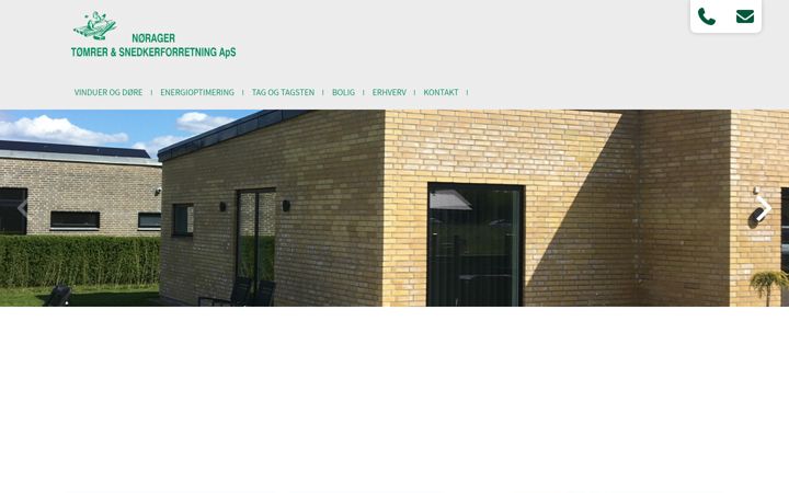 Screenshot of noragertomrer.dk
