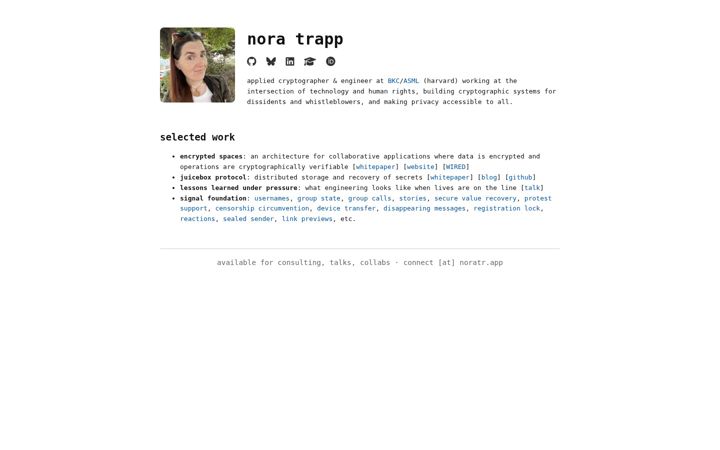 Screenshot of noratr.app