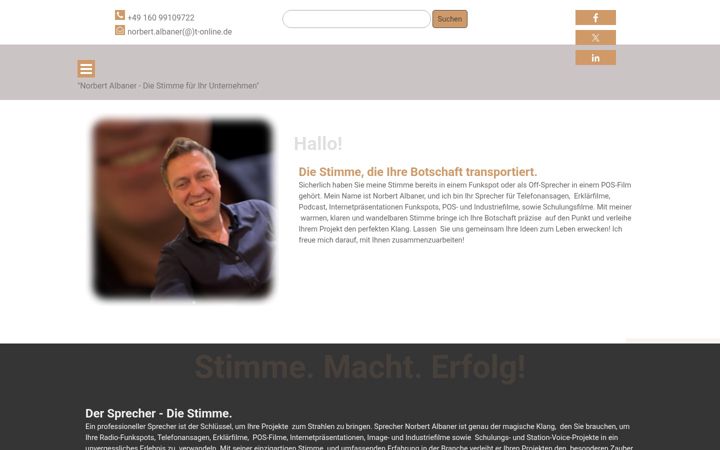 Screenshot of norbert-albaner.de