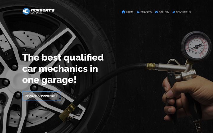 Екранна снимка на norbertsgarage.com