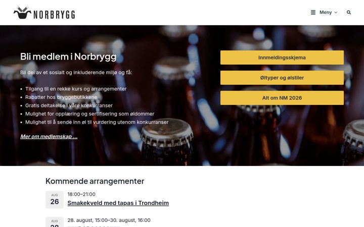 Screenshot of norbrygg.no