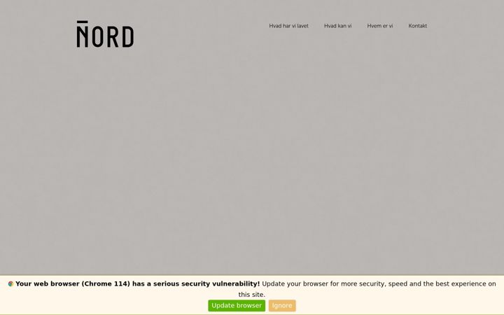 Screenshot του nord-as.dk