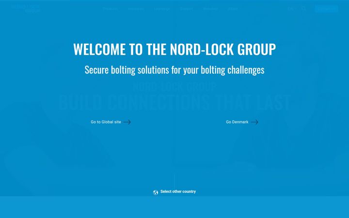 Screenshot of nord-lock.com