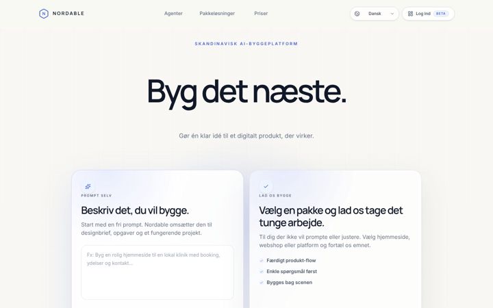 Ekraanipilt saidist nordable.com