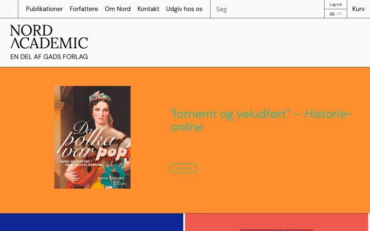Screenshot of nordacademic.dk