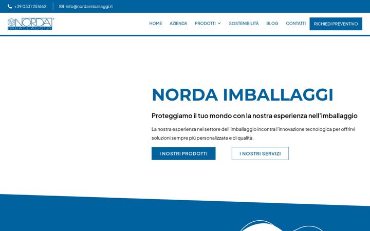 Screenshot of nordaimballaggi.it