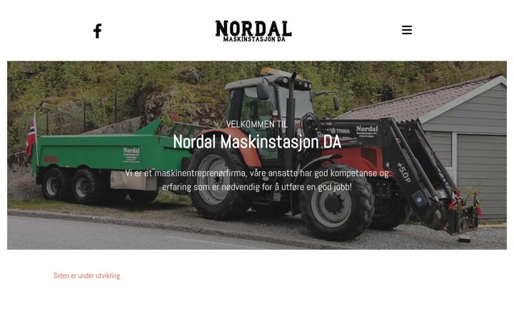 Screenshot of nordalmaskinda.no