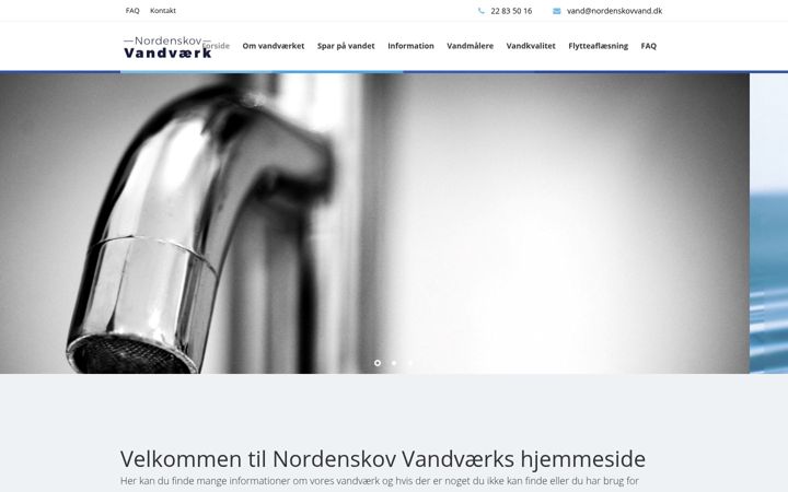 Skjámynd af nordenskovvand.dk