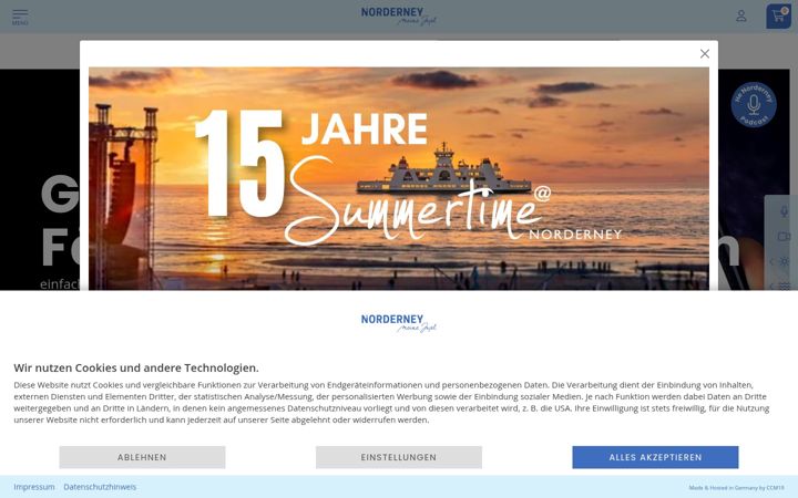 Screenshot of norderney.de
