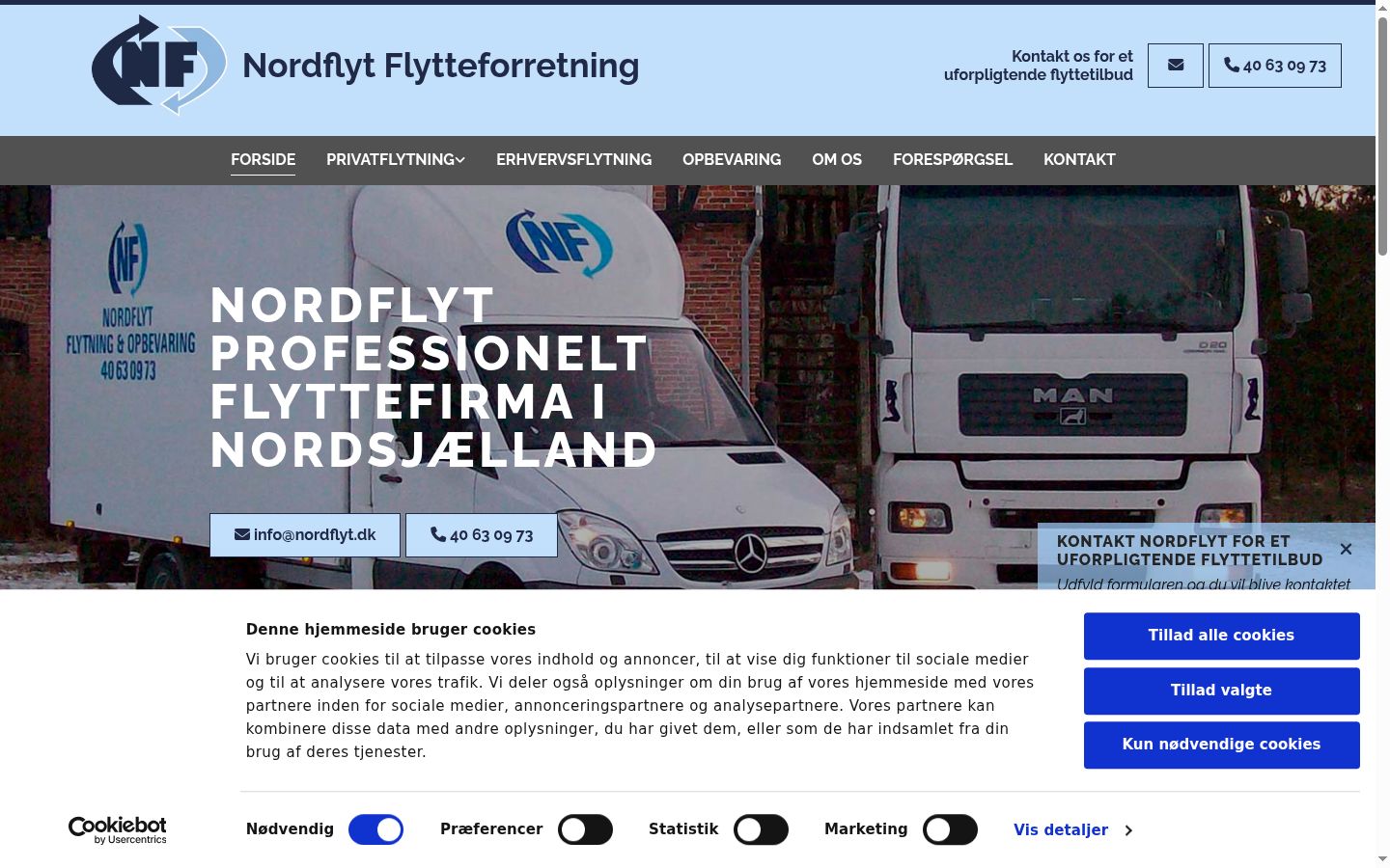 Screenshot des Einwilligungsbanners vor jeglicher Interaktion