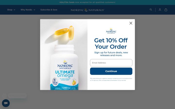 Screenshot of nordic.com