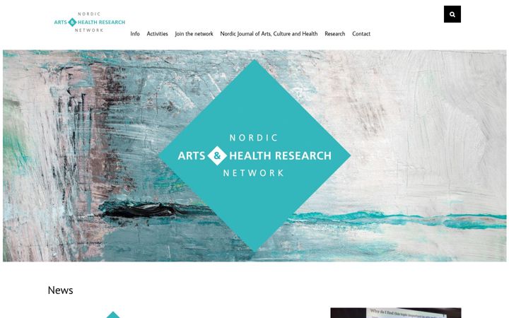 Ekrano kopija nordicartshealth.fi