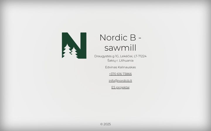 Zrzut ekranu nordicb.lt