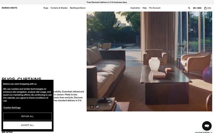 Screenshot of nordicknots.com