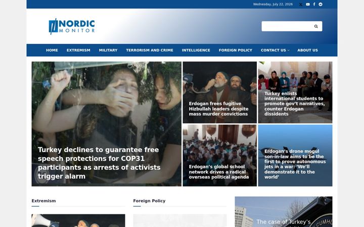 Screenshot of nordicmonitor.com