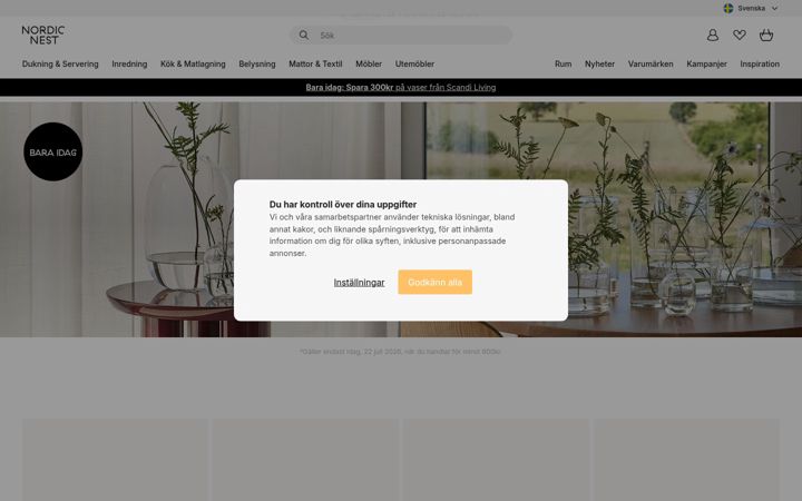 Screenshot of nordicnest.se