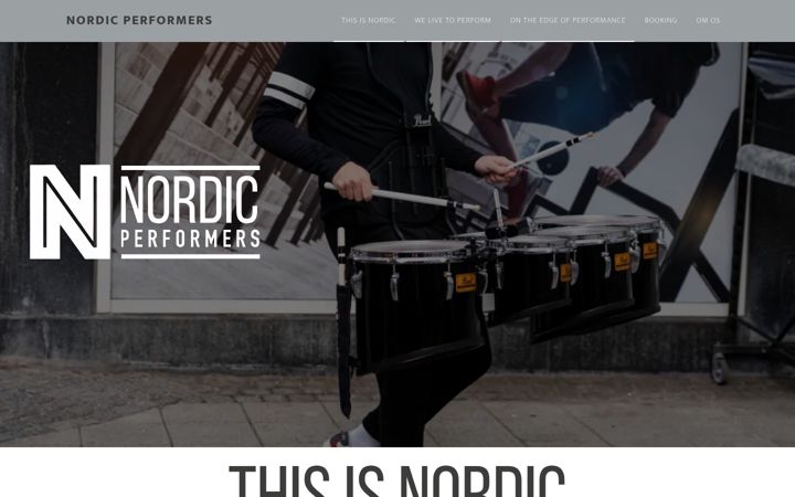 Screenshot of nordicperformers.dk