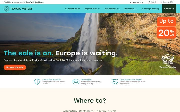 Screenshot of nordicvisitor.com