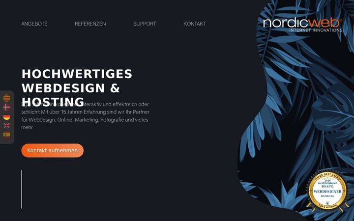 Screenshot of nordicweb.com