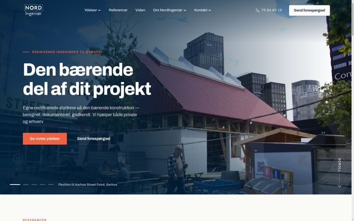 Zrzut ekranu nordingenioer.dk