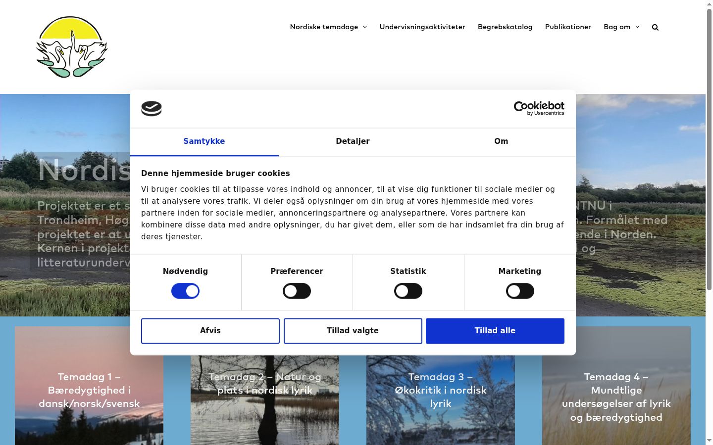 Screenshot des Einwilligungsbanners vor jeglicher Interaktion