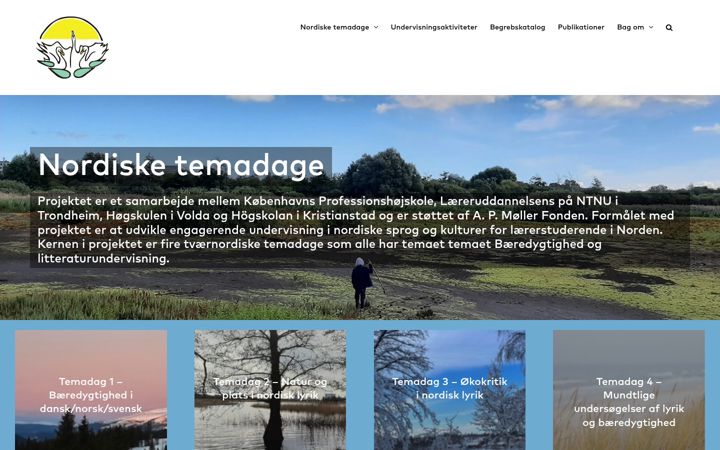 Screenshot of nordisketemadage.nu