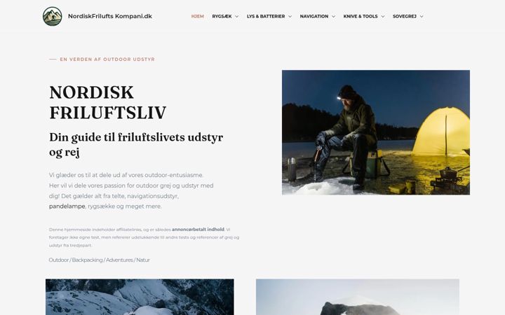 Screenshot of nordiskfriluftskompani.dk