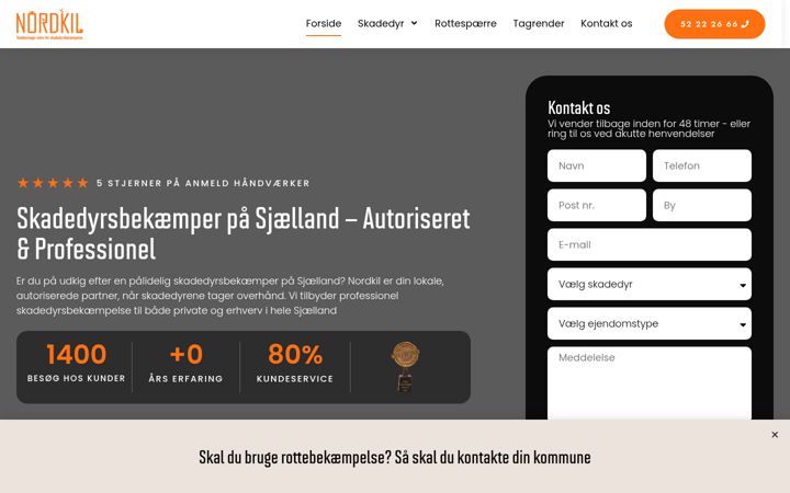 Screenshot di nordkil.dk