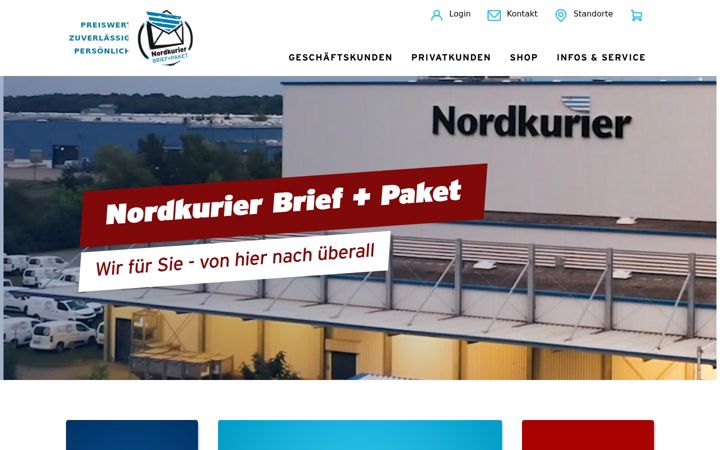 Screenshot of nordkurier-briefdienst.de