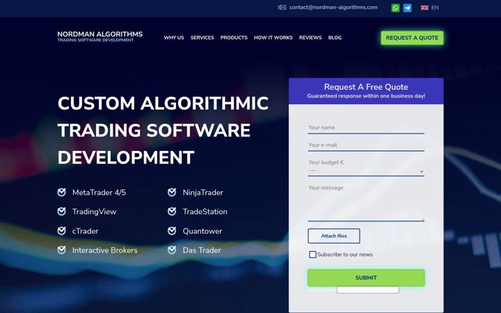 Screenshot van nordman-algorithms.com